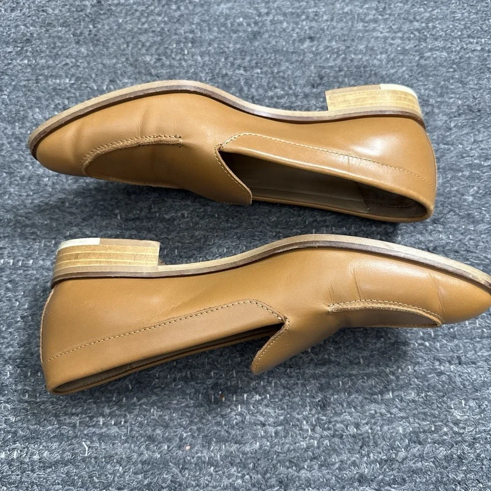 Everlane Loafers Women 9 Brown Leather Pointed Toe Slip On Italy Classic Modern - Picture 2 of 14